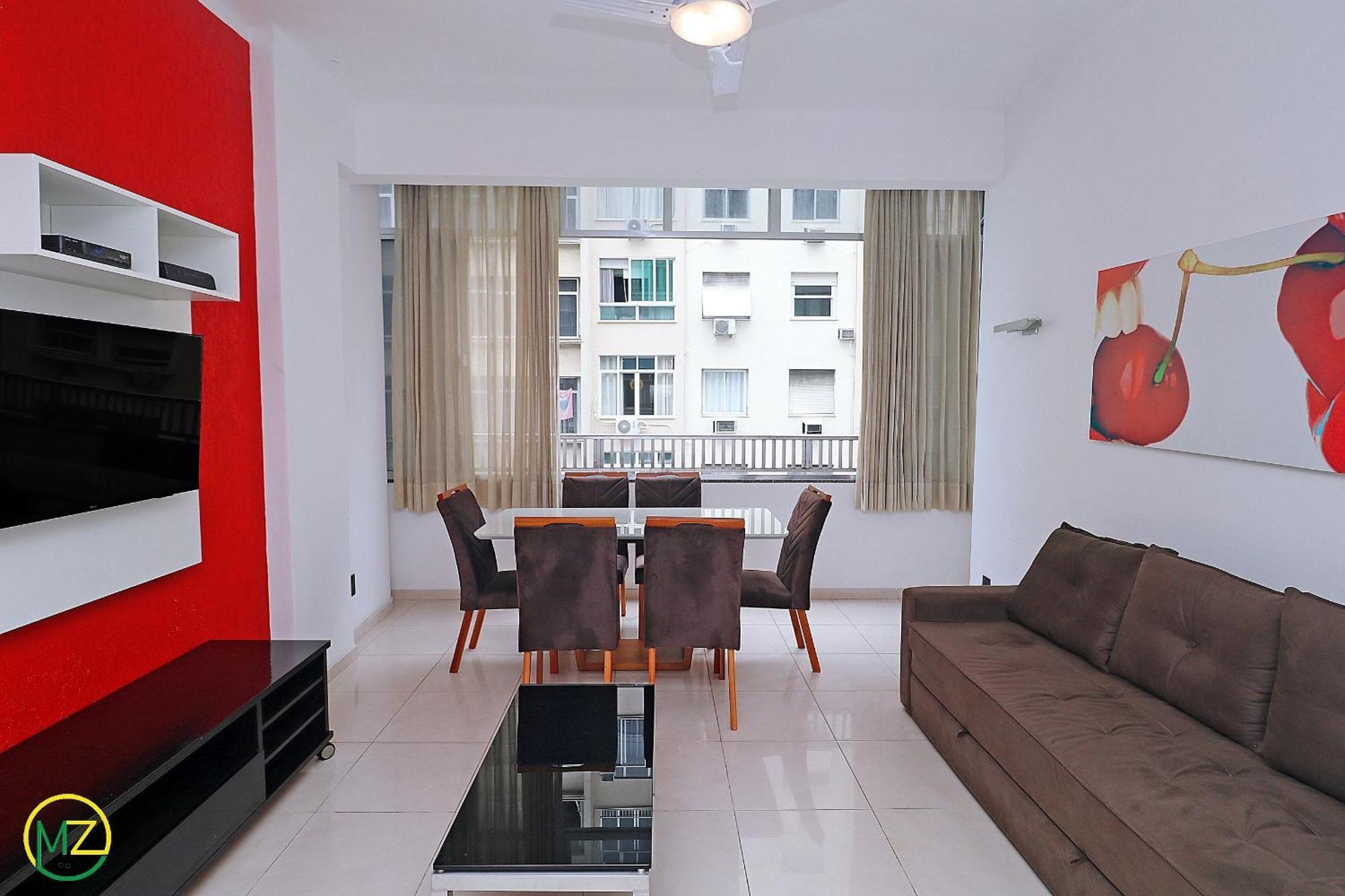 Moderno 3 Quartos Com Vista Mar No Posto 6 Rio de Janeiro Bagian luar foto